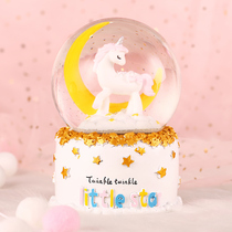 Crystal ball snowflake automatically snowflake box eight-tone box childrens birthday of Valentines Day gift to boys and girls