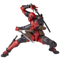 Marvel Yamaguchi Deadpool X-Men Hand Model Deadpool Joint Movable Face Changing Toy Ornament Figure