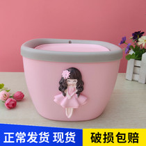 Net red desktop trash can home living room small table cute paper basket creative childrens mini coffee table table tube