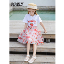 Girls foreign style set 2021 new original trend children Net red two-piece fashion female baby summer dress Korean version