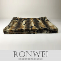 Model room Hotel villa Black Brown Brown Brown Artificial fur Plush bed Tail blanket Blanket Blanket