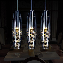 Nordic Light Lavish Lamps Restaurant Chandelier Triple Head Dining Room Creative Light Crystal Dining Chandelier Personality Creative Modern Brief