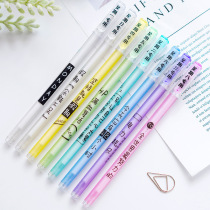 Xueba special pen creative transparent pole frosted gel pen students use inspirational pen to pray for good luck pen signature pen
