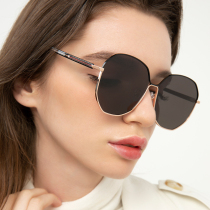 2019 new Korean version of the tide net red ins retro style sunglasses womens myopia glasses sunglasses can be equipped with a degree