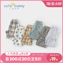 Baby Summer Clothing 1-3-5-year-old male and female child thin section Anti-mosquito pants foreign air baby pure cotton casual pants Chaobou pants