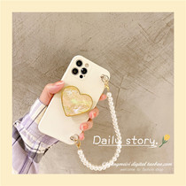 Love bracket Pearl portable chain millet 11ultra mobile phone case millet 11 10 Japan Korea millet 11pro luxury millet 8 9 liquid silicone 10pro all inclusive lens cc9