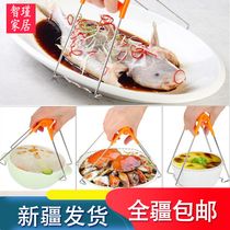 (Xinjiang delivery) stainless steel bowl holder anti-hot clip bowl clip kitchen gadget dish bowl lift
