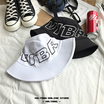 New rap letter fishermans hat male Joker Japanese literary and artistic sunshade chic literary Big Hat sun basin hat children children