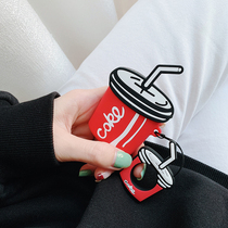 airPods protective cover headset Apple silicone universal wireless Bluetooth headset box AirPods2 shell cover airpod cartoon tide Shell charging box set ins men and women anti-lost lanyard