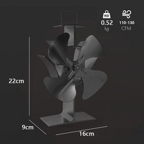 Fireplace fan ice fishing gear without electricity heat fan