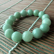Ice seed oil green jade bracelet mens model womens a goods Myanmar jade bead bracelet round beads bracelet