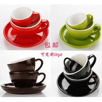 Ceramic Au Style Color Coffee Cup Suit Lafancy Cup Candy Color Carb Cups Custom Logo Home Hotel Cutlery