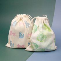 Blank zakaka rubber stamp peripheral hand-painted cloth bag large medium small cotton mobile phone bag DIY handmade materials