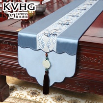 KVHG New Chinese table flag minimalist light extravagant tea table strips decorated TV cabinet Gay bunk bed tail towels upscale