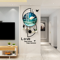 Clock wall clock living room light luxury modern simple creative decoration wall watch atmosphere Nordic home fashion silent clock