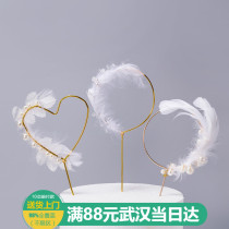 Baking birthday cake decoration fairy beautiful iron star moon Wreath Valentines Day LOVE plug-in ornaments