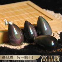 Natural Obsidian Pendant Necklace Pendant Pendant Jewelry Natural Obsidian Pendant Water Drop Pendant Pendant