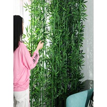 Simulation Bamboo Partition Screen Fake Bamboo Environmental Protection Hotel Decoration Bamboo Leaves Indoor outdoor landscaper plant background wall