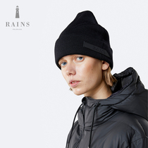 Rains Beanie autumn and winter simple warm hat fashion men and women same knitted hat without eaves urine hat