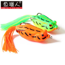 Fish Hunter famous catch Thunder frog Luya bait black fish special kill black fake bait long cast heavy grass single double hook mini Thunder