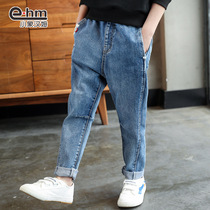  Little elephant Ham childrens clothing boys jeans autumn 2021 new childrens pants big boy boys spring and autumn tide