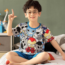 Boys Pajamas Kids 3-4-5-6-7-8 Years 9-11-13 Years Cotton Sets Boys Primary School Children Home Clothes