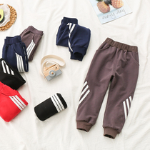 Boys pants spring and autumn Foreign Children Baby thin casual trousers childrens sports pants single pants autumn pants pants tide