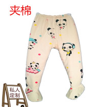 Baby pants clip cotton baby warm pants big pp pants autumn and winter cotton childrens pajamas cotton 0-3-6 years old