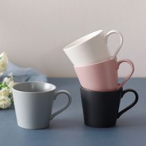 Saul letter mug Creative ceramic cup Large capacity office teacup Simple coffee cup Household small water cup