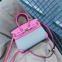 H Home Fashion stars the same Canvas Platinum Bag women 2022 new 100 hitch handbag Leisure minimalist Single shoulder bag