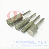 Straight shank round column electroplated diamond parallel drill glass hole washer milling inner hole 40 cm 15 cm