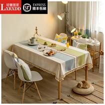 LXRXDD tablecloth cloth cotton linen small fresh Nordic network red in tea tablecloth tablecloth waterproof tables