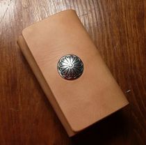 Knife Guests New Japan FUNNY Bag Silver Buckle Italian Head Layer Of Tannic Cow Leather Handmade Brief About Key Bag