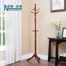 All solid wood floor-to-ceiling hanger bedroom corner coat rack household vertical room hanger office clothes hanger