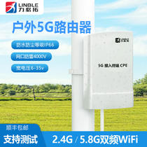 Rio Billiton 5G outdoor dual-frequency router high-power high-speed dustproof rainproof lightning-proof gigabit network mouth outdoor campus factory rural scenic area wireless AP stable high-speed 5G router