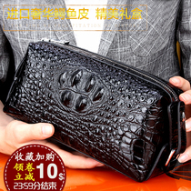 Thai Avocado Leather Mens Handbag Genuine Leather Large Capacity New Youth Hand Grab Bag Tide Man Wallet Pillow Bag