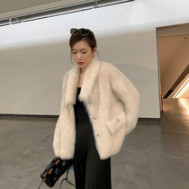 MSBEAST vintage feminine imported Tuscan fur fur coat