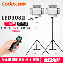 Shenniu LED308II second generation two lamp suit exterior lamp photography lamp camera lamp wedding wireless remote control fill light