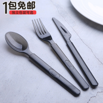 Western tableware Disposable fork Western knife and fork set Creative thickened plastic fork Pizza Western fork portable
