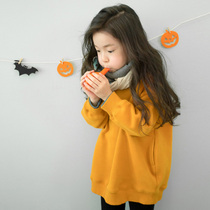 (special) Anti-season halal warehouse girl gush clothing 2022 new autumn and winter foreign air children thickened blouses foreign air