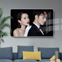 Korean crystal wedding photo enlarged wall bedroom wedding photo large size wash photo making wedding photo frame customization