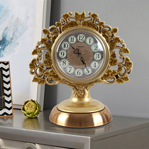 Nordic Timekeeper Clock Living Room Decorator with a European-style hairstyle tree placing quartz clocks modern desktop seat clock pendulum pieces