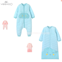 English newborn baby sleeping bag baby thin cotton spring and autumn foot sleeping bag baby sleeping bag 187A5382