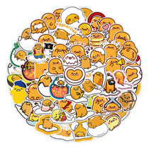 120 sheets without repeating cartoon cute sloth egg stickers Soft cute egg yolk Gothic ledger material Decorative Waterproof Sticker