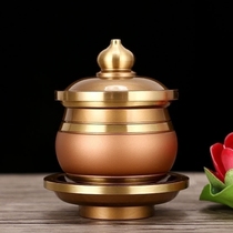 New water supply cup pure bronze Buddha Cup dedicated to Guanyin water Cup great sorrow water holy water Cup Buddha for cup plain noodles