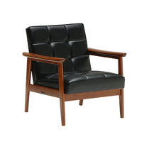 Japan imports Karimoku60 single sofa K chair Classic retro leather armchair assembled