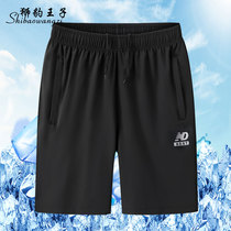 Dad summer thin shorts quick dry ice silk half pants middle aged and elderly summer plus size casual stretch pants