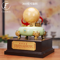 ESSONIO glass cornucopia transfer ball ornaments crystal ball porch office desktop fortune furnishings