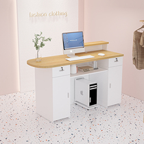 Modern Clothing Store Cashiers small bar Desk Arc Reception Desk Brief About Mealshop Front Office Ins Wind With Drawer