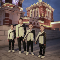 High-end childrens suit chorus suit fashion childrens model catwalk clothing dress big childrens performance suit trend